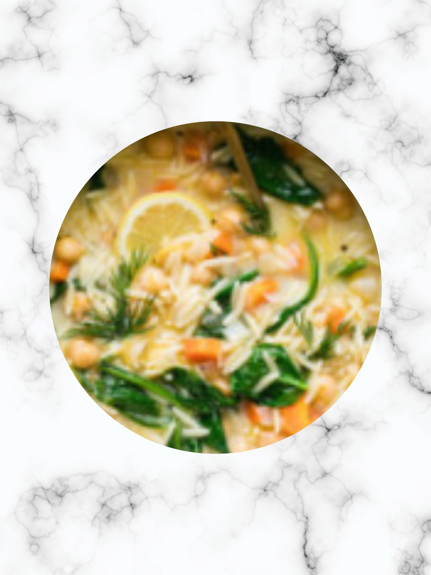 Lemon Veggie Orzo Soup