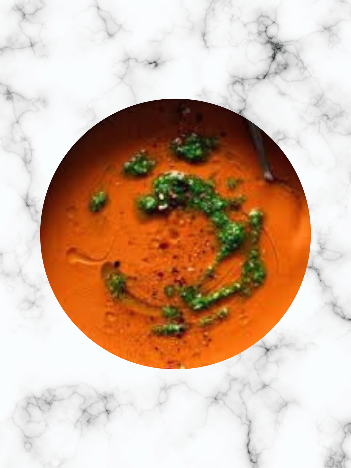 Roasted Red Pepper Blended Soup